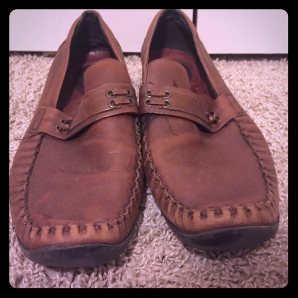 Kenneth Cole Reaction Brown Slip Ons