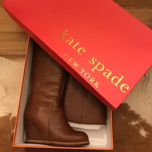 Kate Spade Wedge Leather Boot