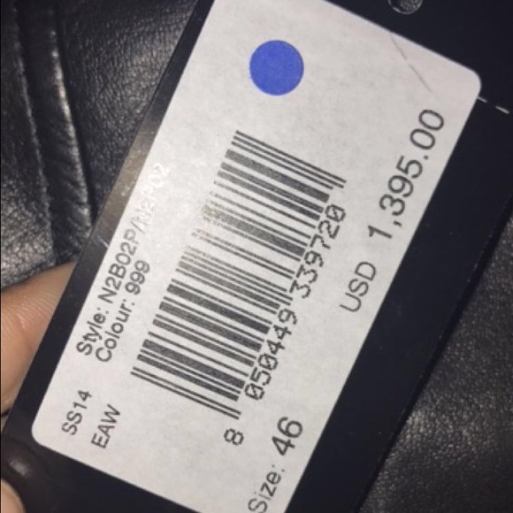 Armani round neck leather jacket/ Rick Owens - Picture 2 of 8