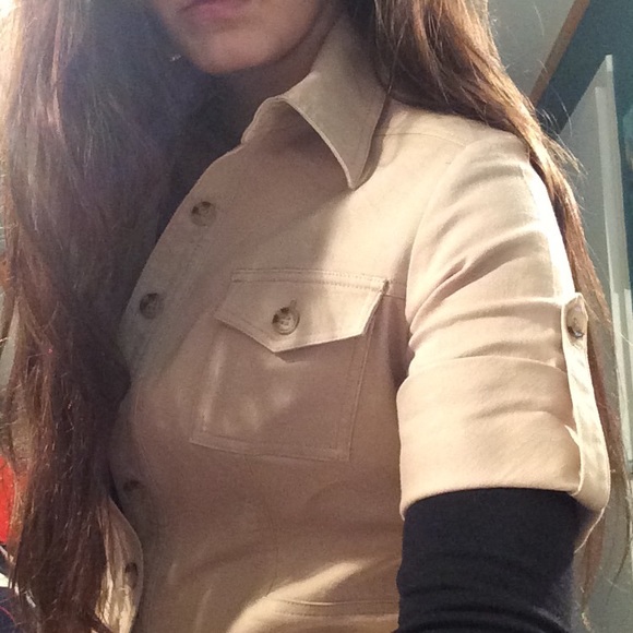 Tan Jacket Dress - Picture 2 of 3