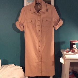 Tan Jacket Dress