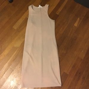 Fitted cream dress
