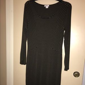 Bar III striped bodycon dress
