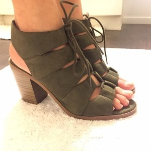 Olive green Heels