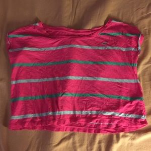 Pink striped Hollister shirt
