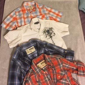 SOLD--Lot of four boys button ups