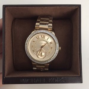 Michael Kors MADELYN PAVÉ GOLD-TONE WATCH