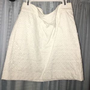 Vineyard Vines White Layered Skirt