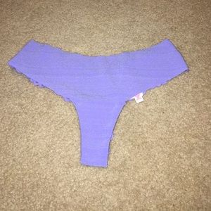 VS PINK Lace Back No-Show Thong