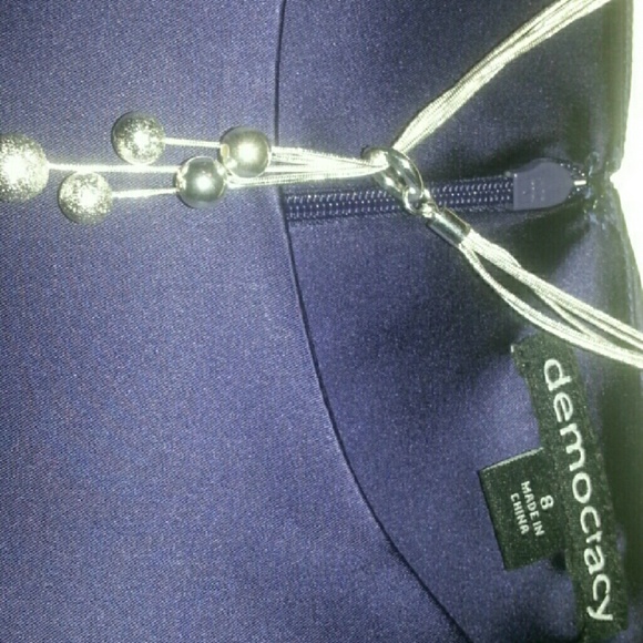 Evening Dress;  DEMOCRATIC SZ 8 ROYAL PURPLE - Picture 3 of 4