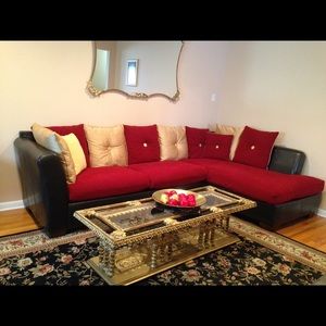 A sectional sofa