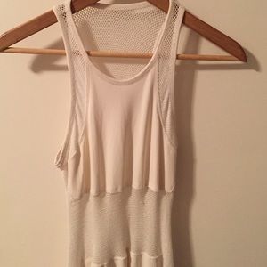 White mesh dress by Alexander Wang