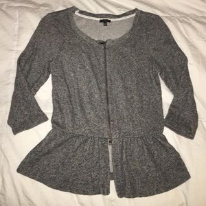 Express Grey Blouse