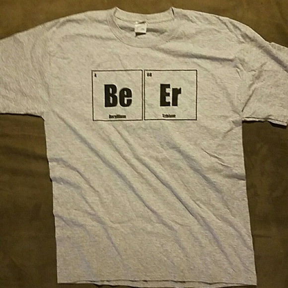Beer - Periodic table of elements T-shirt Mens L