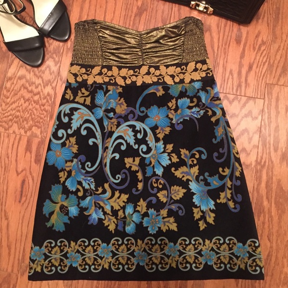 Free People "Lost in Paradise" Strapless Dress
