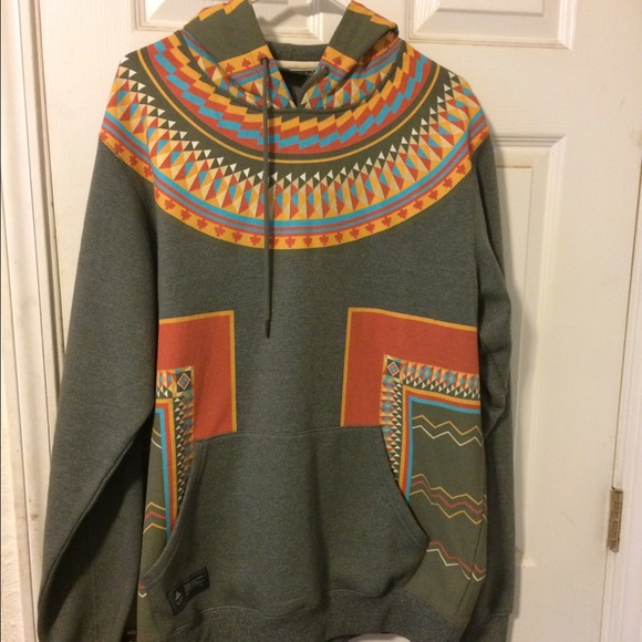 Lrg Aztec print pullover hoodie 9/10 condition