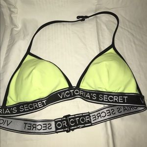 Lime green/yellow Victoria secret bathing suit top
