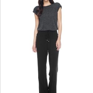 Splendid Melange jumpsuit - black and dark grey