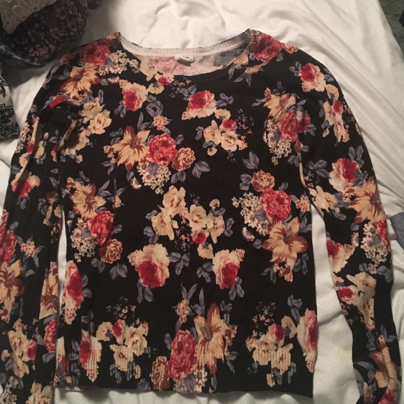 Floral sweater