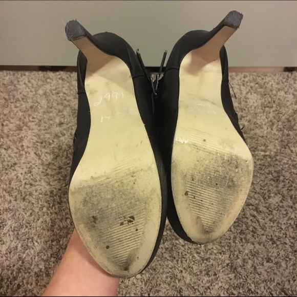 Knee high black 50/50 boots size 8 - Picture 3 of 3