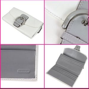 COACH SOHO LEATHER BUCKLE SLIM ENVELOPE WALLET