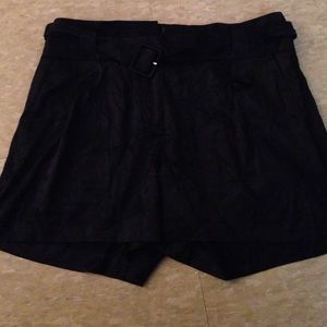 Express design studio silk like black shorts