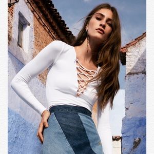 Free People Lace Up Top Free People Lace Up Top