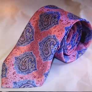 Ermenegildo Zegna Tie Pink & Blue Paisley