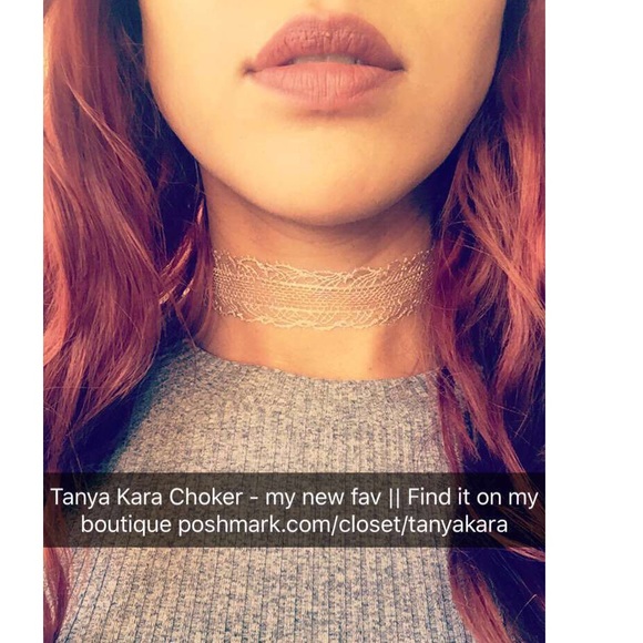 Jewelry - "Tanya Kara" Silver Material Choker Jewelry - "Tanya Kara" Silver Material Choker