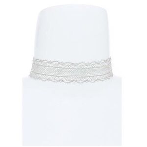 Jewelry - "Tanya Kara" Silver Material Choker Jewelry - "Tanya Kara" Silver Material Choker