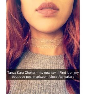 Jewelry - "Tanya Kara" Silver Material Choker Jewelry - "Tanya Kara" Silver Material Choker