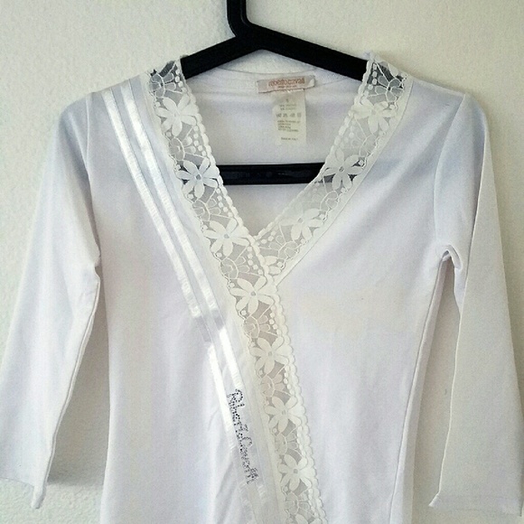 Roberto Cavalli white Top