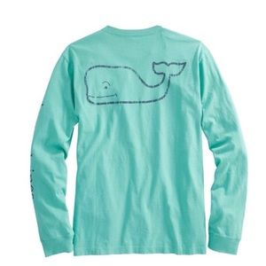 Vineyard Vines whale graphic logo long sleeve