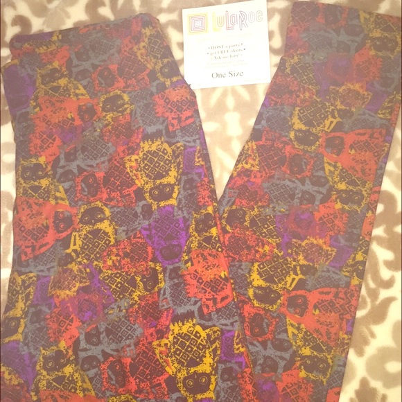 Lularoe unicorn owl leggings OS