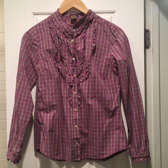 J.Crew long sleeve button down shirt - size XS.