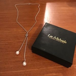 Lee Michael's tear drop pearl necklace