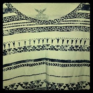 Tribal pattern shirt dress