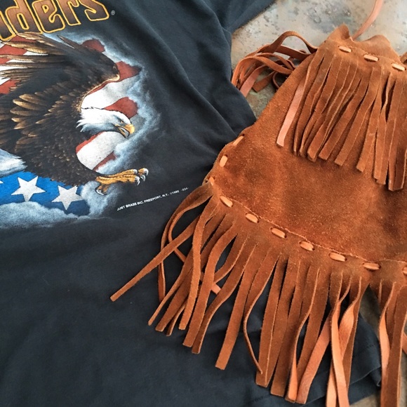 Vintage Handbags - Vintage native American medicine bag satchel