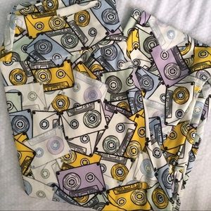 Lularoe Cassette Tape Leggings