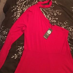 long sleeve cave man dress with choker