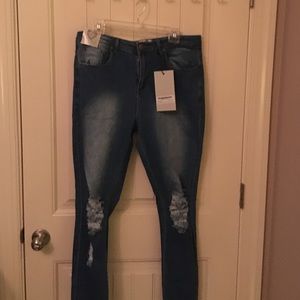 destroyed jeans