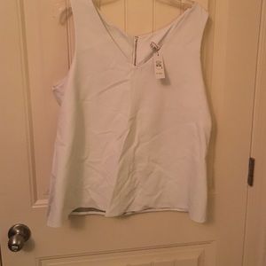 cream faux leather vest