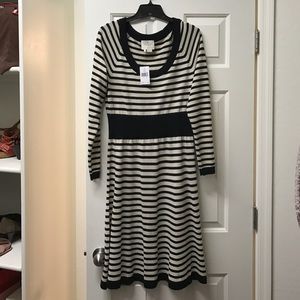 Kate Spade striped sweater dress XL