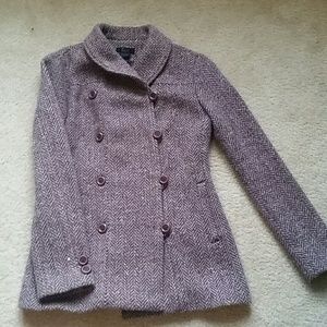 Adorable purple tweed coat