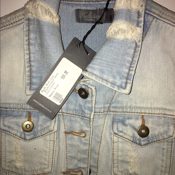 Distressed Jean Vest - Picture 3 of 3