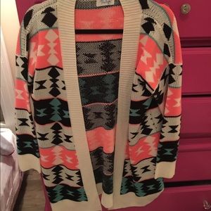 Bright Colored Comfy Cardigan Sweater