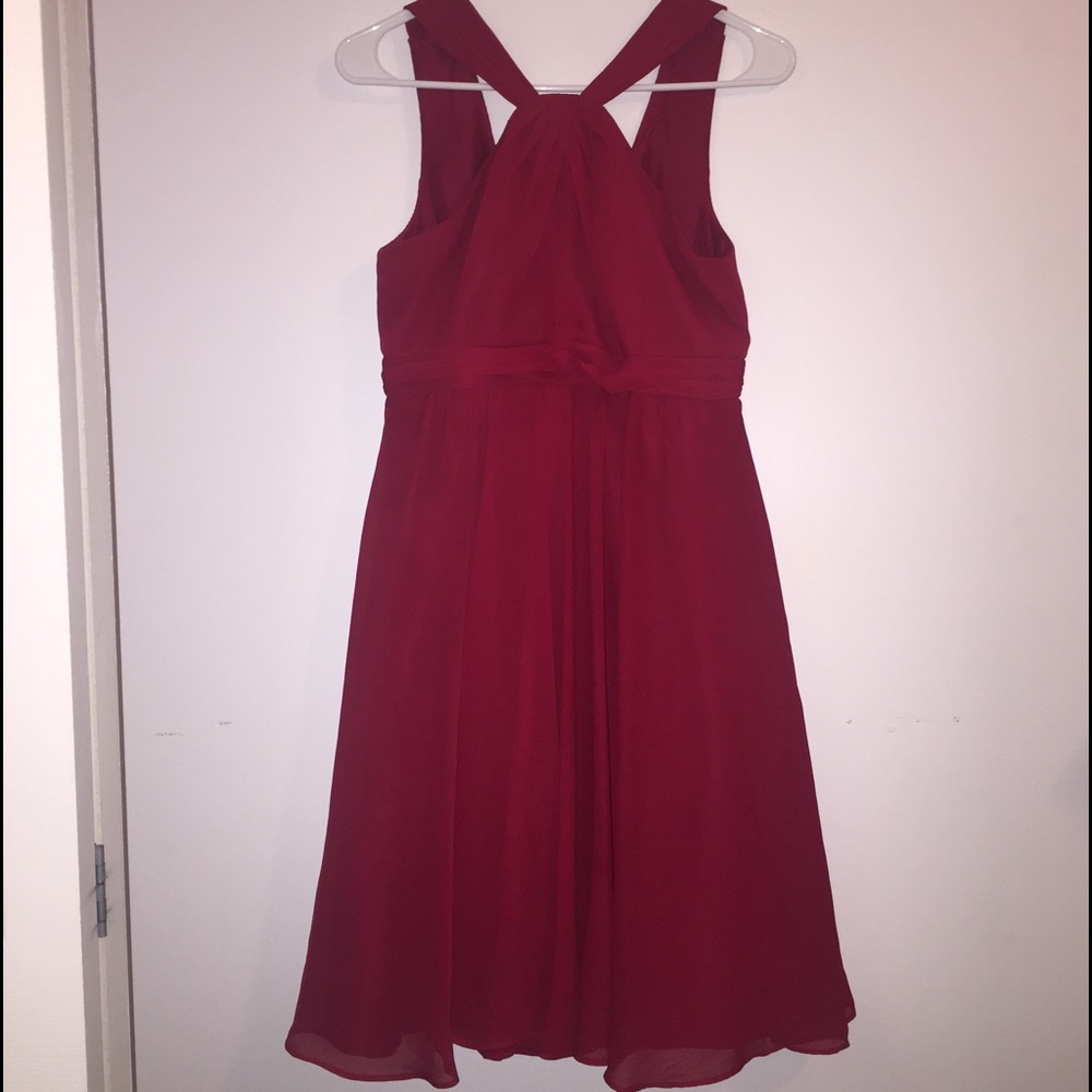 Beautiful red chiffon dress