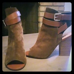 Just Fab Peep Toe Booties