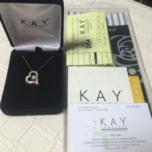 SOLD 1/4diamond and 14k gold kay jewelers