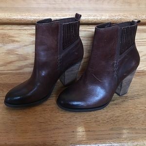 Vince Camuto brown booties